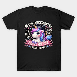 So Long Kindergarten Graduation First Grade Here I Come T-Shirt T-Shirt